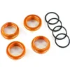 Traxxas Spring retainer (adjuster), orange-anodized aluminum, GT-Maxx shocks (4) (assembled with o-ring) – TRX8968A