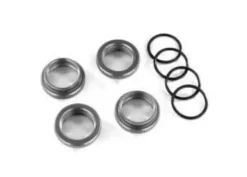 Traxxas Spring retainer (adjuster), gray-anodized aluminum, GT-Maxx shocks (4) (assembled with o-ring – TRX8968-GRAY