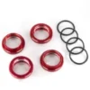 Traxxas Spring retainer (adjuster), red-anodized aluminum, GT-Maxx shocks (4) (assembled with o-ring) – TRX8968R