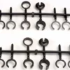 Traxxas Spring retainers, upper & lower (2)/ spring pre-load spacers: 1mm (4)/ 1.5mm (2)/ 2mm (2)/ 4mm (2)/ 8mm (2) (Big Bore Shocks) – TRX2668