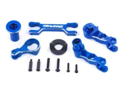 Traxxas Steering bellcranks (left & right)/ draglink (6061-T6 aluminum, blue-anodized) (fits X-Maxx) – TRX7746-BLUE