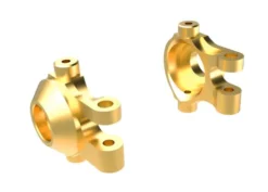 Traxxas Steering blocks, brass (7 grams) (left & right)/ 2.5x12mm BCS (with threadlock) (2)/ 2x6mm SS (with threadlock) (4) – TRX9737