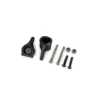 Traxxas Steering blocks, extreme heavy duty, black (left & right)/ 3x26mm hinge pins (2)/ 3x15mm BCS (2) (for use with #9180, 9181, 9182 upgrade kit) – TRX9137
