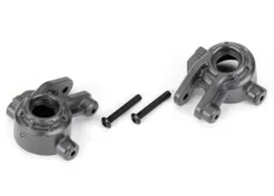 Traxxas Steering blocks, extreme heavy duty, gray (left & right)/ 3x20mm BCS (2) (for use with #9080 upgrade kit) – TRX9037-GRAY
