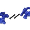 Traxxas Steering blocks, extreme heavy duty, blue (left & right)/ 3x20mm BCS (2) (for use with #9080 upgrade kit) – TRX9037X