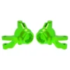 Traxxas Steering blocks, 6061-T6 aluminum (green-anodized) (left & right)/ 3x12mm SS (with threadlock) (4)/ 3x15mm BCS (with threadlock) (2) – TRX10734-GRN