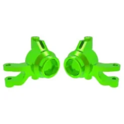 Traxxas Steering blocks, 6061-T6 aluminum (green-anodized) (left & right)/ 3x12mm SS (with threadlock) (4)/ 3x15mm BCS (with threadlock) (2) – TRX10734-GRN