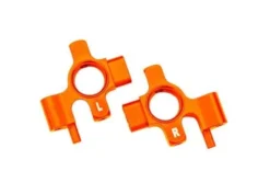 Traxxas Steering blocks, 6061-T6 aluminum (orange-anodized) (left & right)/ 3x12mm BCS (with threadlock) – TRX10537-ORNG