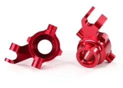 Traxxas Steering blocks, 6061-T6 aluminum (red-anodized), left & right – TRX8937R