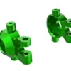 Traxxas Steering blocks, 6061-T6 aluminum (green-anodized) (left & right)/ 2.5x12mm BCS (with threadlock) (2)/ 2x6mm SS (with threadlock) (4) – TRX9737-GRN
