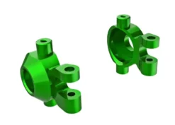 Traxxas Steering blocks, 6061-T6 aluminum (green-anodized) (left & right)/ 2.5x12mm BCS (with threadlock) (2)/ 2x6mm SS (with threadlock) (4) – TRX9737-GRN