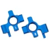 Traxxas Steering blocks, 6061-T6 aluminum (blue-anodized) (left & right)/ 3x12mm BCS (with threadlock) – TRX10537-BLUE