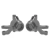 Traxxas Steering blocks, 6061-T6 aluminum (gray-anodized) (left & right)/ 3x12mm SS (with threadlock) (4)/ 3x15mm BCS (with threadlock) (2) – TRX10734-GRAY