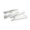 TRAXXAS Suspension arm, lower (left and right, front) (6061-T6 aluminum, silver-anodized)/ 3x6mm BCS (with threadlock) (10) – TRX10930X-SLVR
