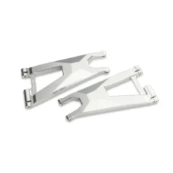 TRAXXAS Suspension arm, lower (left and right, front) (6061-T6 aluminum, silver-anodized)/ 3x6mm BCS (with threadlock) (10) – TRX10930X-SLVR