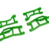 TRAXXAS Suspension arms, front (upper left (1)/ upper right (1)/ lower left (1)/ lower right (1)) (green) (for use with #10790 Mini Maxx® WideMaxx® suspension kit) – 10725-GRN