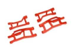 TRAXXAS Suspension arms, front (upper left (1)/ upper right (1)/ lower left (1)/ lower right (1)) (red) (for use with #10790 Mini Maxx® WideMaxx® suspension kit) – TRX10725-RED
