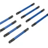 Traxxas Suspension link set, 6061-T6 aluminum (blue-anodized) (includes 5x53mm front lower links (2), 5x46mm front upper links (2), 5x68mm rear lower or upper links (4)) –TRX9749-BLUE