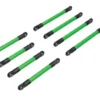 Traxxas Suspension link set, 6061-T6 aluminum (green-anodized) (includes 5x53mm front lower links (2), 5x46mm front upper links (2), 5x68mm rear lower or upper links (4)) – TRX9749-GRN