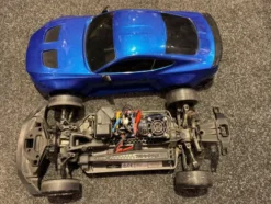 Traxxas 4-TEC 2024 Ford Mustang Drift Car RTR Blauw (donor chassis gebruikt / niet compleet)!