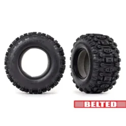 Traxxas Tires Sledgehammer All-Terrain 2.8′ belted, dual profile 2.9′ outer, 3.8′ inner (2) foam inserts 2pc – TRX8975