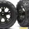 Traxxas Tires & wheels assembled with All-Star black chrome wheels – TRX3669A