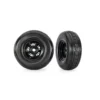 TRAXXAS Tires & wheels, assembled, glued (Pro Scale® Sand Car black wheels, dual profile tires (3.2″ outer, 4.9″ inner), foam inserts) (front) (1 left, 1 right) – TRX10972