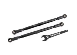 Traxxas Toe links, front (TUBES black-anodized, 6061-T6 aluminum) (2) (for use with TRX7895 X-Maxx WideMaxx suspension kit) – TRX7897A