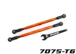 Traxxas Toe links, front (TUBES orange-anodized, 7075-T6 aluminum, stronger than titanium) (2) (for use with #7895 X-Maxx WideMaxx suspension kit) – TRX7897-ORNG