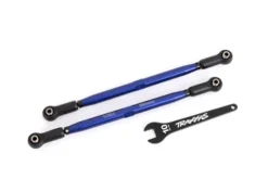 Traxxas Toe links, front (TUBES blue-anodized, 6061-T6 aluminum) (2) (for use with TRX7895 X-Maxx WideMaxx suspension kit) – TRX7897X