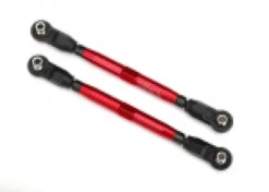 Traxxas Toe links, front, Unlimited Desert Racer (TUBES red-anodized, 7075-T6 aluminum, stronger than titanium) (102mm) (2) (assembled with rod ends and hollow balls)/ aluminum wrench, 7mm (1) – TRX8547R
