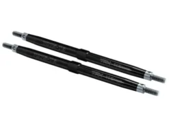 Traxxas Toe links, Maxx (Tubes black-anodized, 7075-T6 aluminum, stronger than titanium) (112mm, front) (2)/ rod ends (4)/ aluminum wrench (1) (For Maxx models w/sealed pivot ball suspension & 3.8′ wheels) – TRX5141A