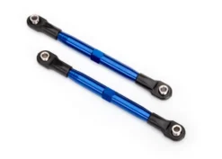 Traxxas Toe links (TUBES blue-anodized, 7075-T6 aluminum, stronger than titanium) (87mm) (2)/ rod ends (4)/ aluminum wrench (1) – TRX6742X
