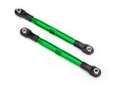 Traxxas Toe links (TUBES green-anodized, 7075-T6 aluminum, stronger than titanium) (87mm) (2)/ rod ends (4)/ aluminum wrench (1) – TRX6742G