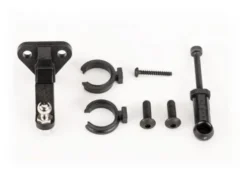 Traxxas Trailer hitch (assembled)/ trailer coupler/ 3mm spring pre-load spacers (2)/ 2.5x8mm BCS (2)/ 1.6x10mm BCS (self-tapping) (1) – TRX9796