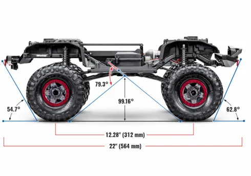 Traxxas TRX-4 Sport High Trail Edition Blauw
