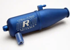 Traxxas Tuned pipe, Resonator, R.O.A.R. legal, blue-anodized (aluminum, single chamber) (fits Jato, N. Rustler, N. 4-Tec, with TRX Racing Engines) – TRX5541X