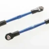 Traxxas Turnbuckles, aluminum (blue-anodized), toe links, 59mm (2) (assembled w/ rod ends & hollow balls) (requires 5mm aluminum wrench TRX5477) – TRX3139A