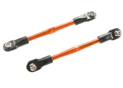 Traxxas Turnbuckles, aluminum (orange-anodized), toe links, 59mm (2) (assembled w/ rod ends & hollow balls) (requires 5mm aluminum wrench TRX5477) – TRX3139T
