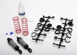 Traxxas Ultra Shocks (grey) (long) (complete w/ spring pre-load spacers & springs) (2) – TRX3760A
