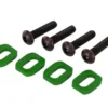 Traxxas Washers motor mount aluminum green-anodized 4 – 4x18mm – TRX7759G