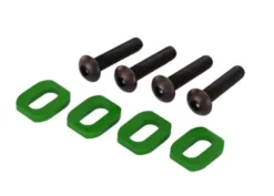 Traxxas Washers motor mount aluminum green-anodized 4 – 4x18mm – TRX7759G