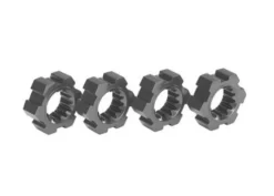 Traxxas Wheel hubs, hex, aluminum (gray-anodized) (4) – TRX7756-GRAY