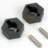 Traxxas Wheel hubs, hex (2)/ axle pins (2.5x12mm) (2) – TRX4954