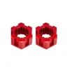 TRAXXAS Wheel hubs hex front (6061-T6 aluminum, red-anodized) (2) – TRX10954-RED