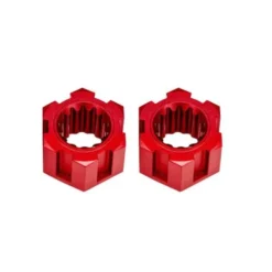 TRAXXAS Wheel hubs hex front (6061-T6 aluminum, red-anodized) (2) – TRX10954-RED