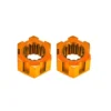 TRAXXAS Wheel hubs, hex, front (6061-T6 aluminum, orange-anodized) (2) – TRX10954-ORNG