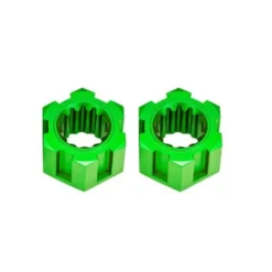 TRAXXAS Wheel hubs, hex, front (6061-T6 aluminum, green-anodized) (2) – TRX10954-GRN