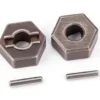 Traxxas Wheel hubs, hex (steel) (4)/ axle pins (4) – TRX1654R