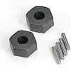 Traxxas Wheel hubs, hex (2)/ stub axle pins (2) – TRX1654